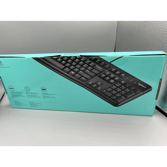 New in Box Logitech K120 USB Keyboard for PC - Black - Picture 2 of 4